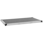 vidaXL Douche de jardin avec base gris 220 cm Aluminium