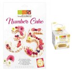 Coffret Number cake + paillettes dorées