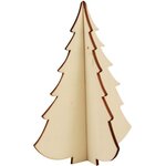 Sapin de noel en bois à assembler 12 5x13 cm