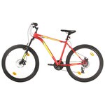 vidaXL Vélo de montagne 21 vitesses Roues de 27 5 pouces 50 cm Rouge