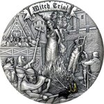 Pièce de monnaie en Argent 5 Dollars g 62.2 (2 oz) Millésime 2022 Mistakes of Mankind WITCH TRIAL