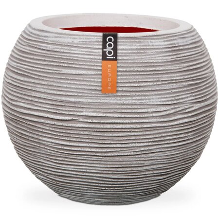 Capi Pot à fleurs Nature Rib Rond 62 x 48 cm Ivoire KOFI271