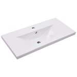vidaXL Armoire d'évier avec lavabo intégré Chêne sonoma Aggloméré