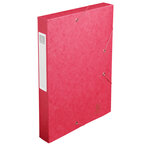 Boite De Classement Cartobox Dos 40mm Carte Lustrée - A4 - Rouge - X 10 - Exacompta