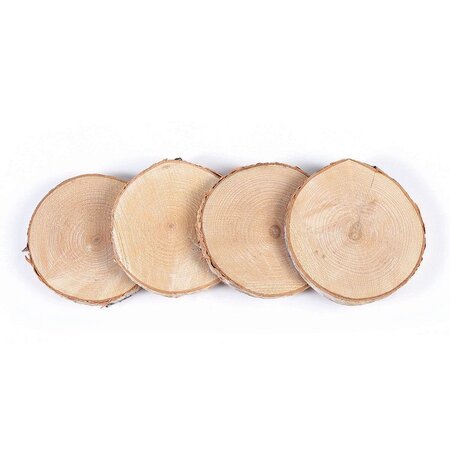 Rondelles de bois 7-10cm 4 pièces