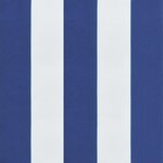 vidaXL Coussins de chaise à dossier haut lot de 4 rayures bleu/blanc
