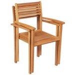 vidaXL Ensemble de salle à manger de jardin 7 Pièces Bois de teck massif