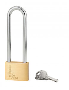THIRARD - Cadenas à clé Type 1 intérieur laiton anse haute acier 60mm 2 clés