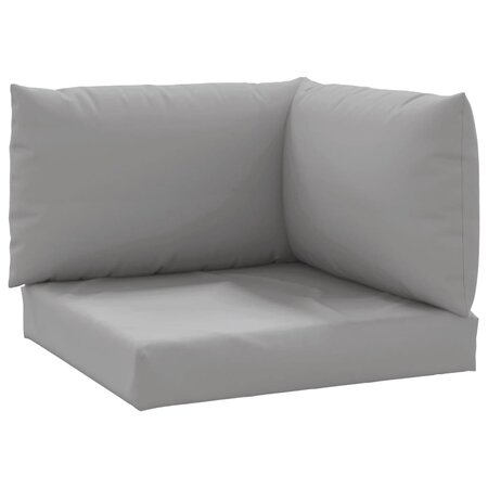 vidaXL Coussins de palette 3 Pièces gris tissu oxford