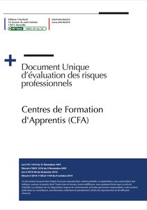 Document unique d'évaluation des risques professionnels métier (pré-rempli) : centre de formation d'apprentis (cfa) uttscheid