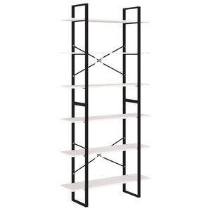 vidaXL Armoire haute Blanc 100x30x210 cm Bois de pin solide