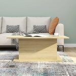 vidaXL Table basse Chêne sonoma 102x55 5x40 cm Aggloméré