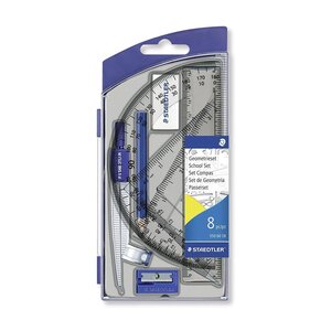 Set scolaire 1 compas de précision avec attache-compas universelle intégrée + acces... Staedtler