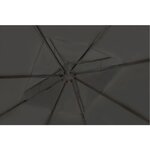 vidaXL Tonnelle avec toit 3x3 m Gris foncé