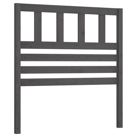 vidaXL Tête de lit Gris 106x4x100 cm Bois massif de pin