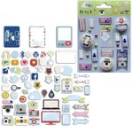 Kit embellissements & formes découpées Be Connected