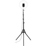 Hama anneau lumineux led + trépied 30 cm - spotlight steady 120 – ringlight smartphone et tablette (00004643)