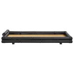 vidaXL Cadre de lit Marron foncé Bambou 90x200 cm