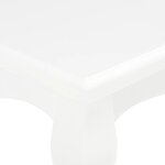 vidaXL Table basse Blanc 110 x 60 x 40 cm Bois de pin massif