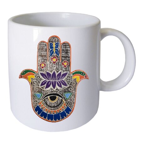 Tasse en céramique main de fatma par cbkreation