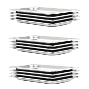 vidaXL Récipients Gastronorm 12 Pièces GN 1/3 20 mm Acier inoxydable