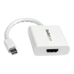 Startech.com adaptateur mini displayport vers hdmi - convertisseur vidéo mdp à hdmi - 1080p - mini dp ou tb 1/2 mac/pc vers moniteur/affichage hdmi - câble passif mdp 1.2 vers hdmi - blanc