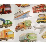 Autocollants - Véhicules et camions - Paillettes - 1 8 cm