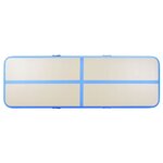vidaXL Tapis gonflable de gymnastique avec pompe 700x100x10cm PVC Bleu