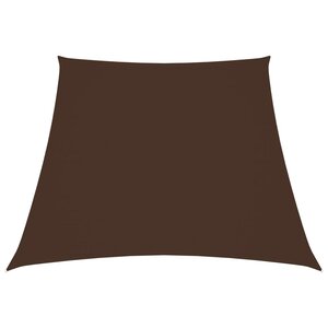 vidaXL Voile de parasol Tissu Oxford trapèze 4/5x4 m Marron