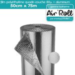 Lot de 20 rouleaux de film bulle d'air largeur 50cm x longueur 75m  - gamme air'roll isotherme