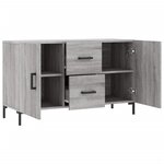 vidaXL Buffet sonoma gris 100x36x60 cm bois d'ingénierie