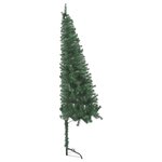 vidaXL Sapin de Noël artificiel d'angle Vert 120 cm PVC