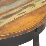vidaXL Table basse Ø68x43 cm Bois de récupération massif