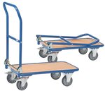 Chariot rabatable à plate-forme en bois 82 x 47 cm KW 1 / 250 kg FETRA