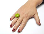 Bague céramique petit modèle Vert pomme