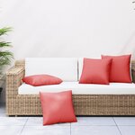 vidaXL Coussins décoratifs 4 Pièces noir 60x60 cm tissu