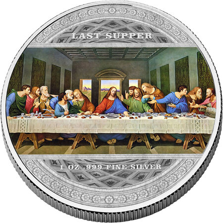 Pièce de monnaie en argent 2000 francs g 31.1 (1 oz) millésime 2023 last supper