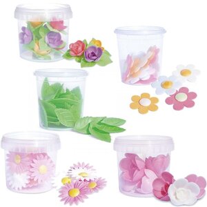 Coffret décors azyme feuilles et fleurs