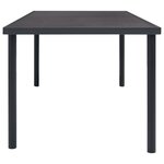 vidaXL Mobilier de salle à manger d'extérieur 7 Pièces Acier Anthracite