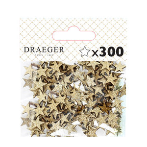 Confettis En Papier - Blanc Et Or - 8 5x7 5 Cm - Paillettes Dorés - Draeger paris