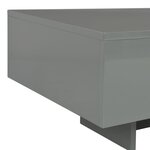 vidaXL Table basse Gris brillant 85 x 55 x 31 cm MDF
