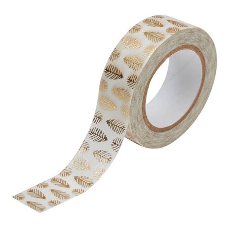 Masking Tape 10 M - Feuilles Or - Draeger paris