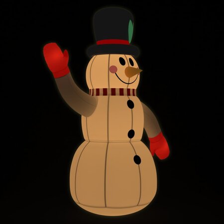vidaXL Bonhomme de neige gonflable avec LED 240 cm
