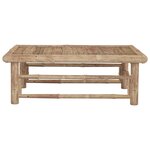 vidaXL Table de jardin 65x65x30 cm Bambou