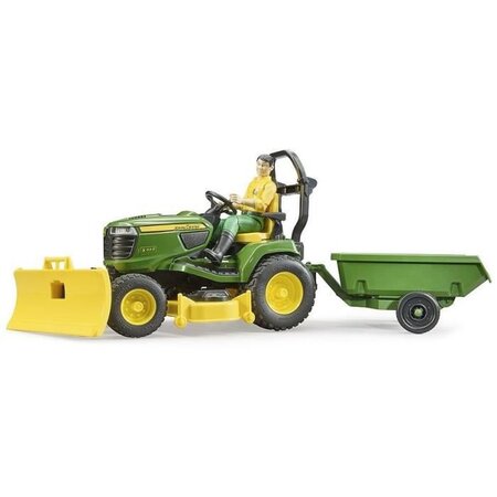 BRUDER Coffret bworld John Deere tracteur a gazon avec remorque - Pour enfant Garçon