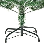 vidaXL Sapin de Noël artificiel avec neige floquée vert 210 cm