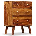 vidaXL Armoire latérale Bois de Sesham massif 60 x 35 x 76 cm