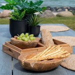 House Nordic Plateaux Christina 3 Pièces avec poignées Teck naturel