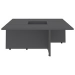 vidaXL Table basse Gris 79 5x79 5x30 cm Aggloméré