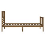 vidaXL Cadre de lit Marron miel Bois massif 90x190 cm Simple